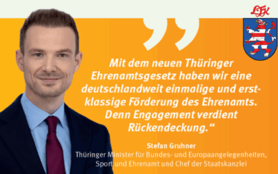 LTK-Engagement zahlt sich aus: Neue Ehrenamtsförderung für alle Vereine in Thüringen startet