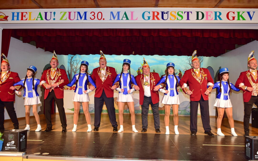 30 Johr, is des net orch, gits Karneval in Gleichebarch