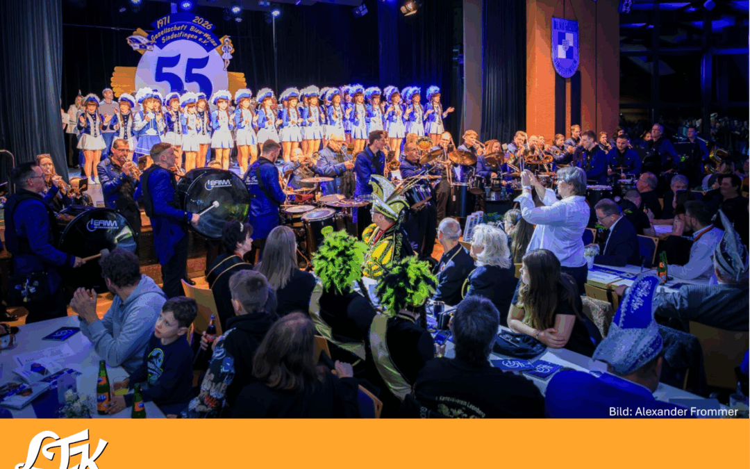 Apoldaer Faschingsclub zu Gast beim Vereinsjubiläum des Blau-Weiß Sindelfingen